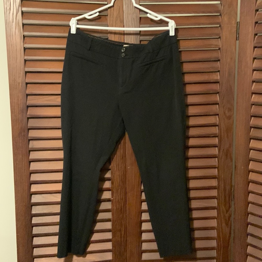 Anthropologie Essential Slim Black pants, size 14, like new